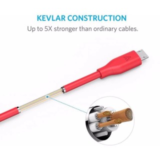 [Freeship toàn quốc từ 50k] Cáp sạc siêu bền ANKER Powerline Micro-USB 0.3m cho Android (Đỏ)
