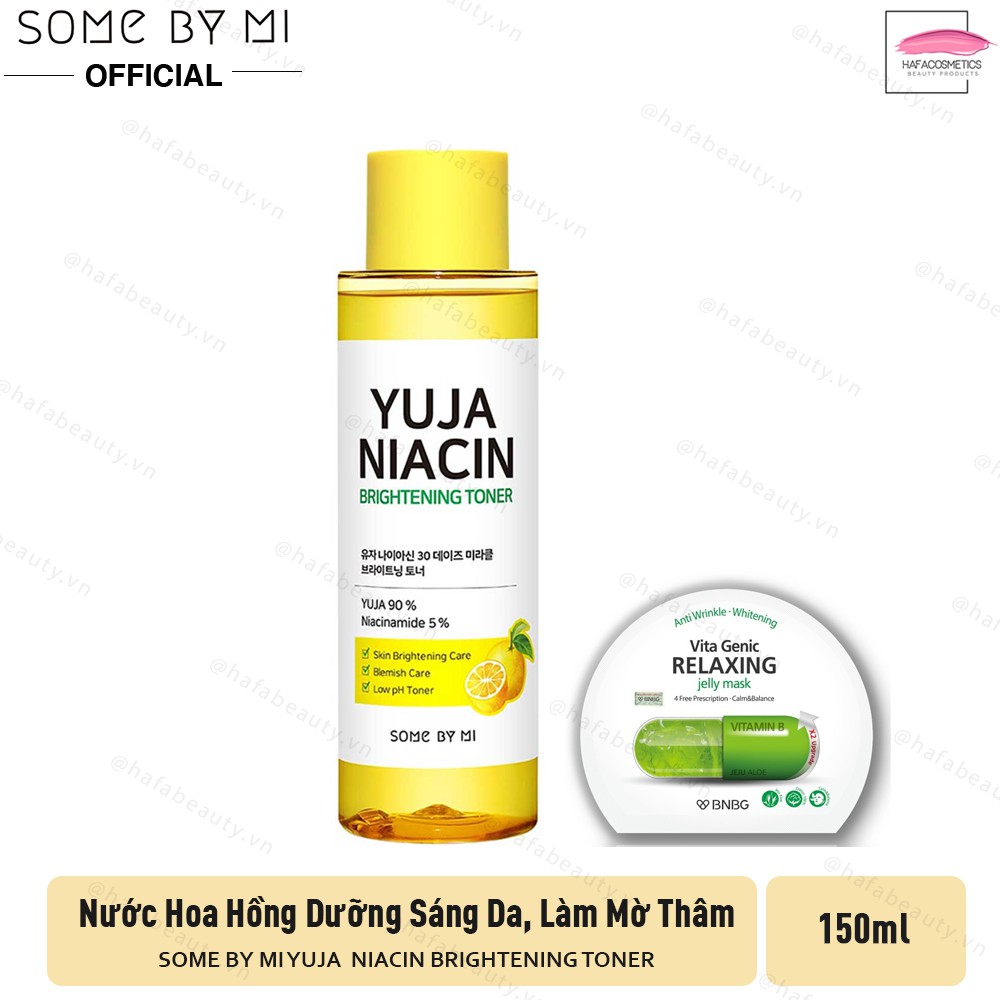 Nước hoa hồng dưỡng sáng da Some By Mi Yuja Niacin Brightening Toner 150ml + Tặng 1 Băng đô