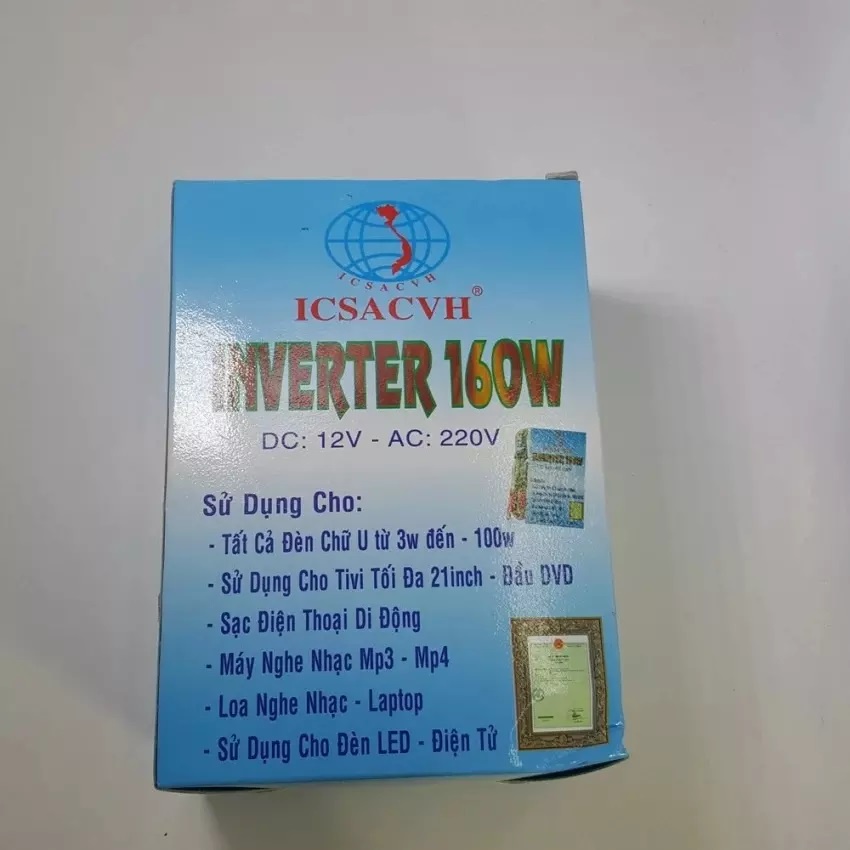 Thiết bị biến điện 12V ra 220V Công Suất 160W
