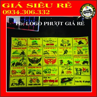 25 logo phượt phản quang tem phượt decal 3 lớp chống nước