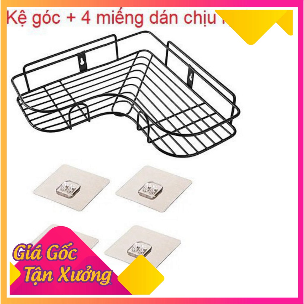 Kệ Góc Nhà Tắm Đựng Đồ Cao Cấp Dán Tường- Tặng Kèm Miếng Dán