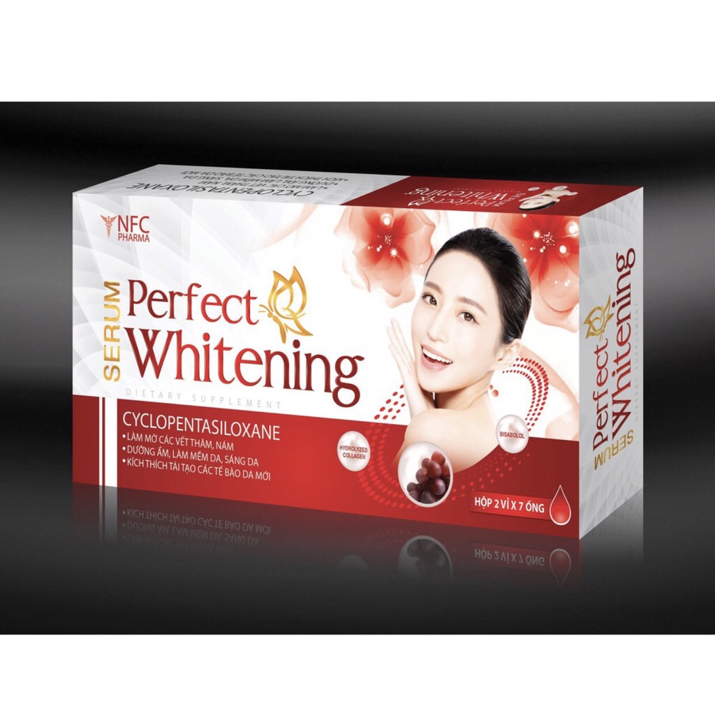 Serum Trắng Da Perfect Whitening - Hỗ Trợ Làm Đẹp Da,Mờ Thâm, Sạch Nám , Cho Nàn Da Trắng Sáng Hơn