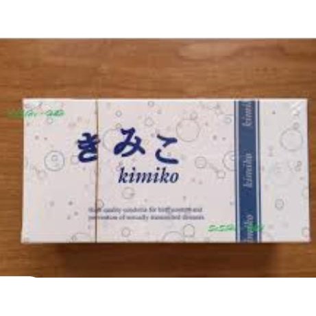 [Che tên sản phẩm] Bao Cao Su siêu mỏng gai li ti KIMIKO - Made In Japan - Không Mùi,Hộp 12c  chỉ bán hàng chuẩn hãng