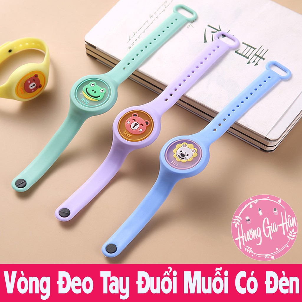 Vòng Đeo Tay Tinh Dầu Đuổi Muỗi Có Đèn Nháy Khi Bé Chuyển Động Cực Đáng Yêu