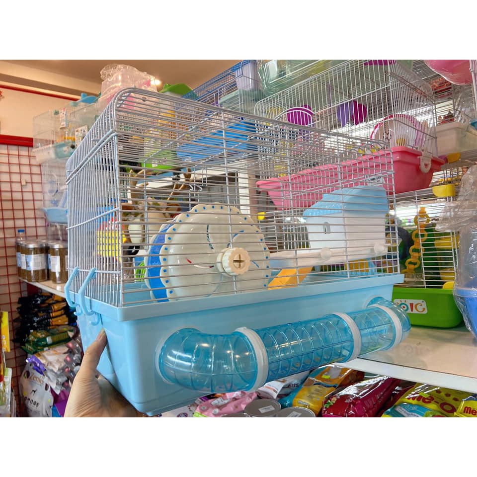 Lồng nhà máy ống nối dành cho hamster / đuôi mập/... (size 47cm rất rộng rãi)
