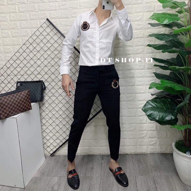 Sét sơ mi quần âu( có bán dời áo 170k,quần 180k mn mua dời trả giá nhé)