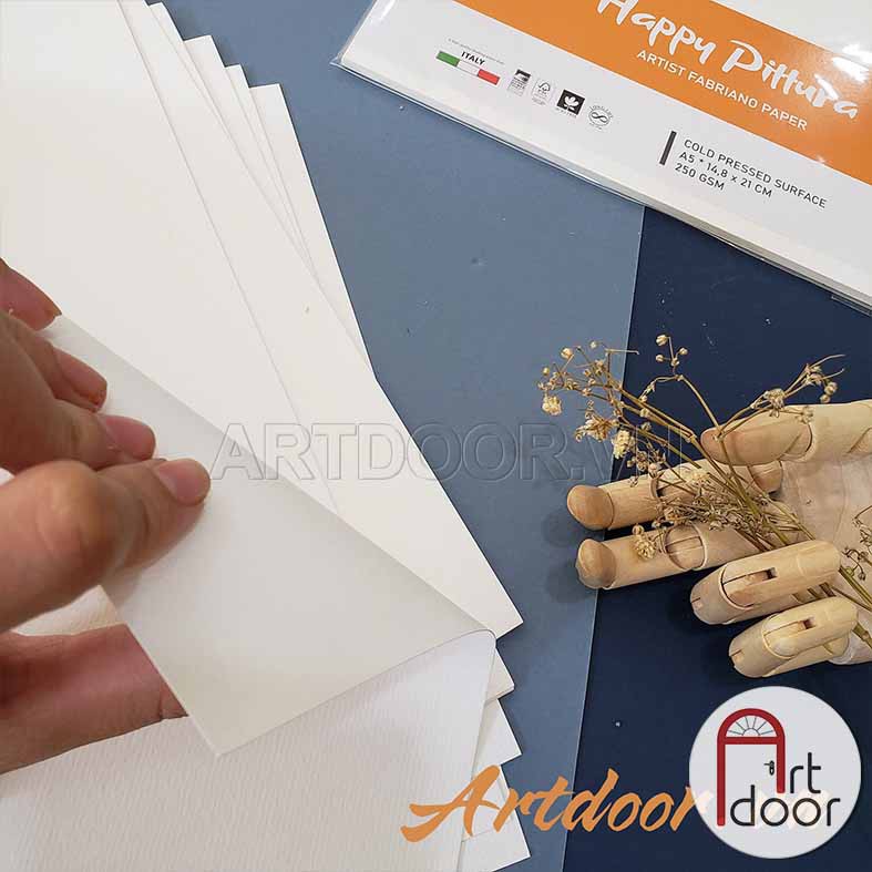 [ARTDOOR] Giấy vẽ màu Nước HAPPY Pittura 250gsm (vân ngang)