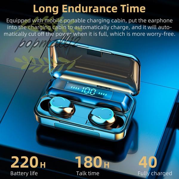 Tai Nghe Bluetooth 5.0 Tws F9 Có Đèn Led Và Phụ Kiện | BigBuy360 - bigbuy360.vn