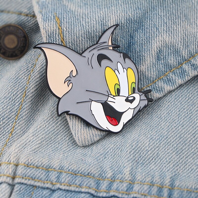 Pin cài áo nhân vật hoạt hình Mèo chuột Tom and Jerry - GC244