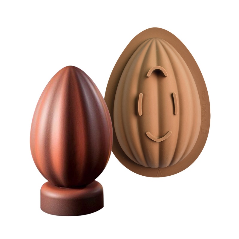 Khuôn Silicone Làm Sô Cô La Hình Quả Trứng Phục Sinh Độc Đáo
