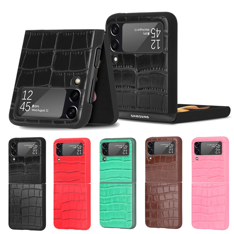 SAMSUNG Bao da điện thoại họa tiết tre phong cách doanh nhân cho Z Flip 3 Z Flip 3