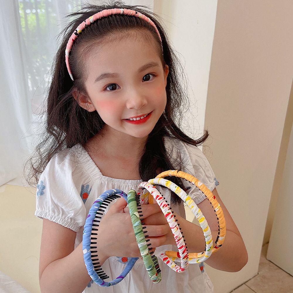 ANEMONE Băng Đô Rửa Mặt In Họa Tiết Răng Cưa Dễ Thương Cho Bé