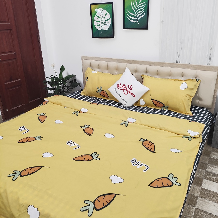Bộ Chăn ga gối 4 món cotton 908 Shop Kingroom chuyên ga giường , bọc nệm | BigBuy360 - bigbuy360.vn