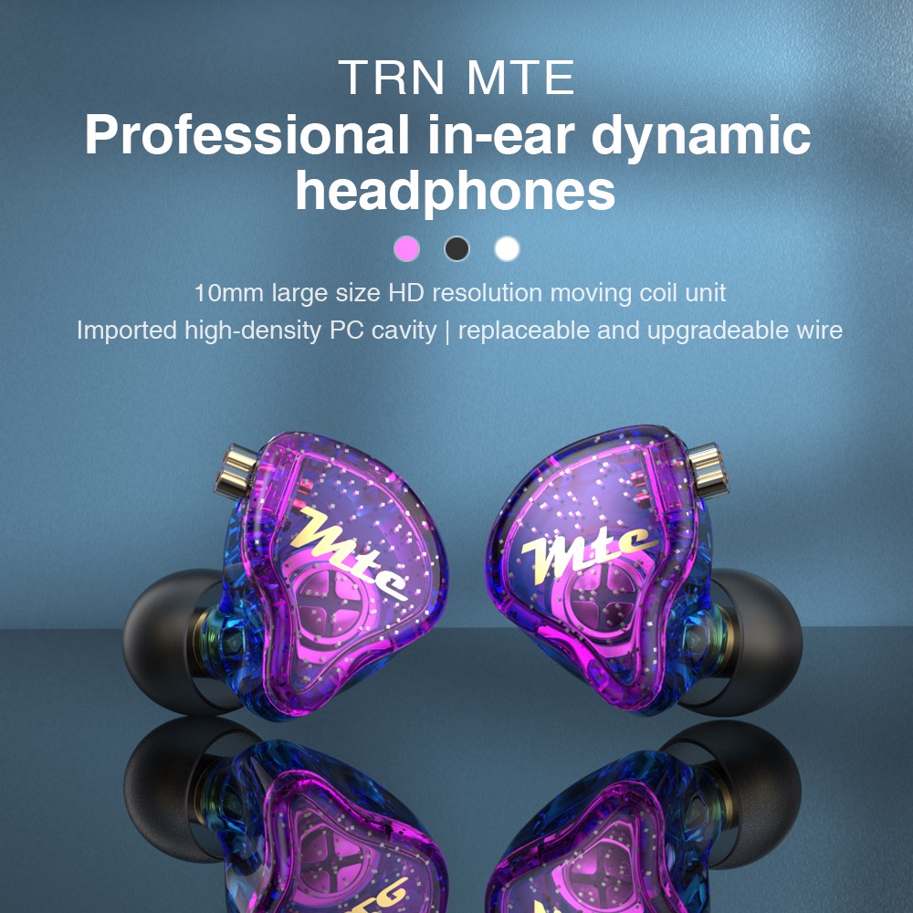 TRN MTE Tai nghe nhét tai kim loại âm thanh hifi Trn cs2 vxpro ta1 m10 mt1