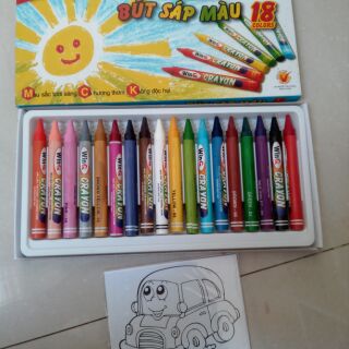 1 hộp sáp màu học sinh ( 18 màu)
