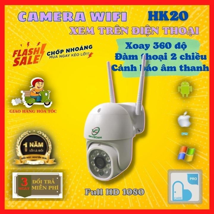 Camera yoosee ngoài trời xoay 360°,đàm thoại 2 chiều - Camera yoosee / carecam full hd 1080, ban đêm có màu, chống trộm