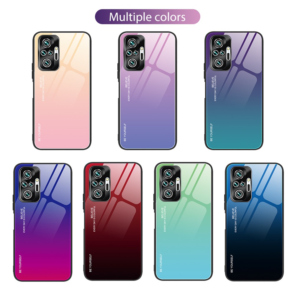 Ốp điện thoại Kính Cường Lực Màu Gradient Dùng Cho Xiaomi Redmi Note 11 Pro 11S 11 Note 10 Pro Note10 4G Note 10S