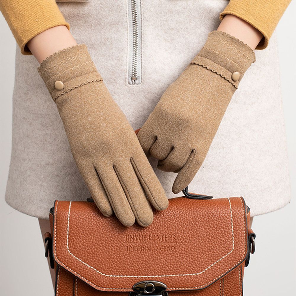 Găng tay nhung giữ ấm có thể dùng màn hình cảm ứng MIHAN1 cho nữ