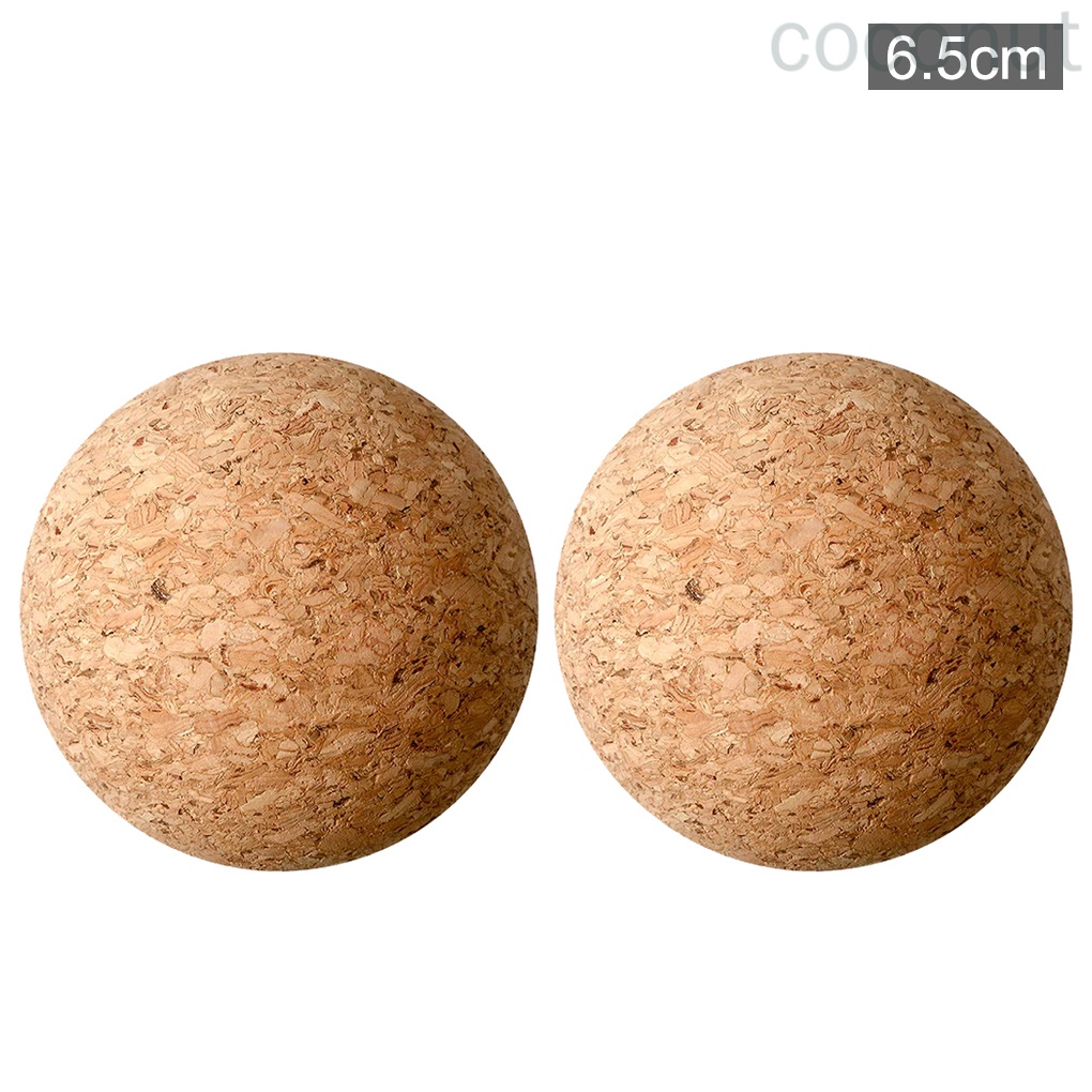 Set 2 nút bần chặn chai rượu hình tròn bằng gỗ 6.5cm