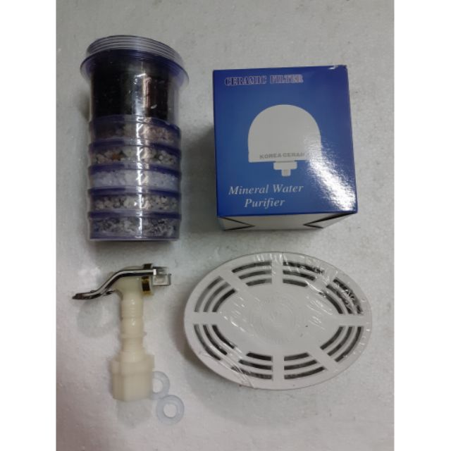 [BỘ COMBO 4 MÓN] GỒM 1 CỤC SỨ 1 VÒI NƯỚC 1 CỤC THAN VÀ 1 CỤC SỎI BÌNH LỌC