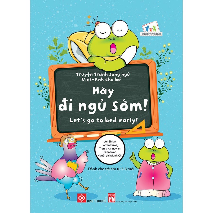 SÁCH - Truyện tranh song ngữ Việt-Anh cho bé - Let’s go to bed early! - Hãy đi ngủ sớm!