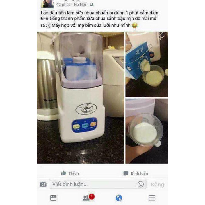 Máy làm sữa chua 3 nút