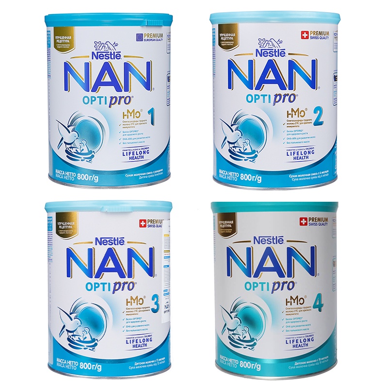 Sữa Nan Nga Số 1-2-3-4 800g