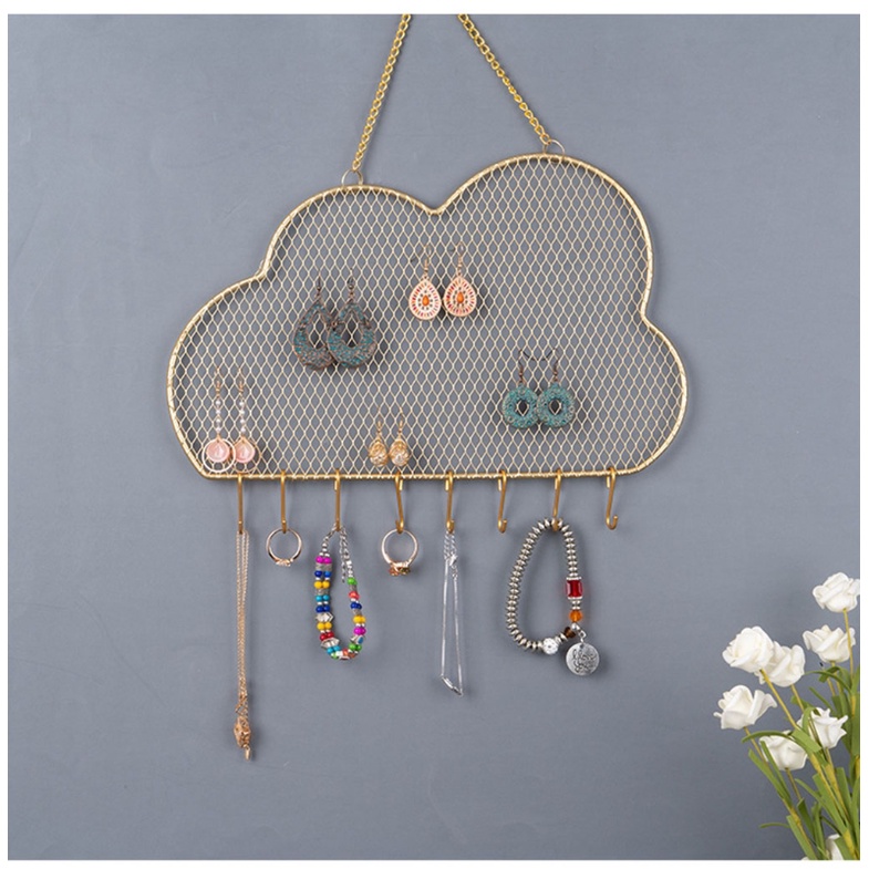 Giá Đỡ Trưng Bày Bông Tai sa Treo Tường Sắp Xếp Gọn Gàng