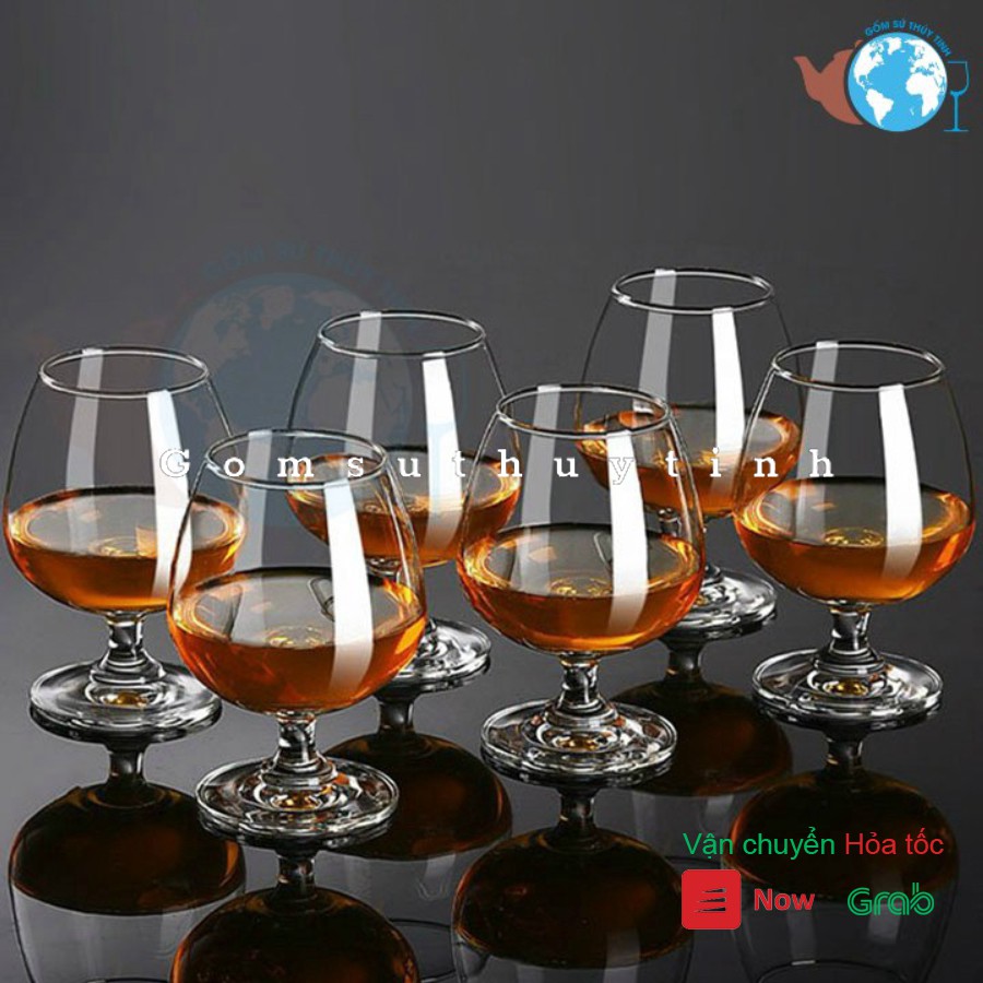 Bộ 6 ly thủy tinh uống rượu vang cao cấp