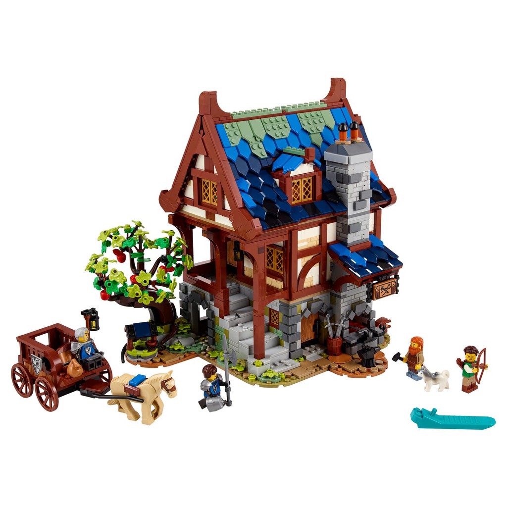 ( Hàng mới ) Lego 21325 – Leji 99909 ( Xếp Hình Ngôi Nhà Rèn Medieval Blacksmith Trung Cổ 2170 Mảnh )