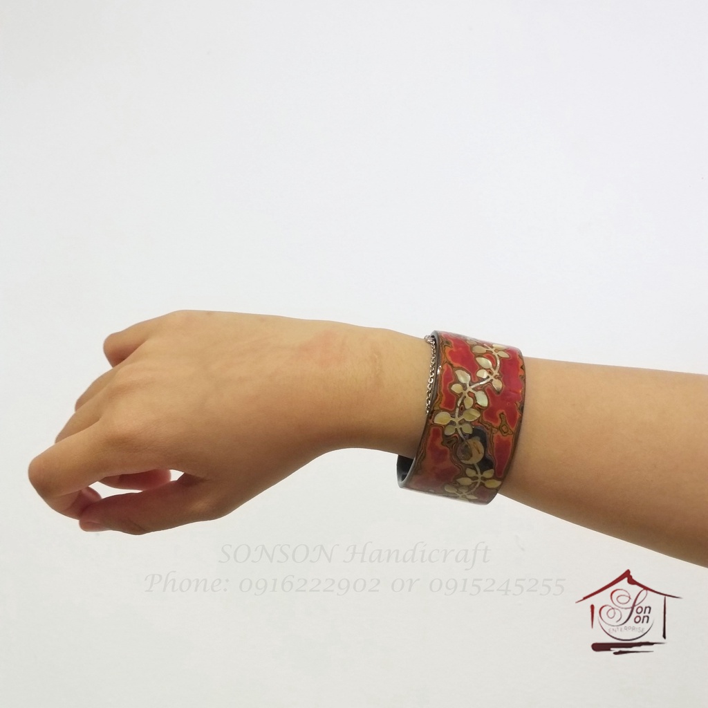 Vòng Tay Nữ Sơn Mài Thủ Công Cao Cấp Phong Cách Bohemian