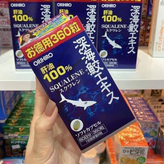 Viên Uống Sụn Vi Cá Mập Orihiro Squalene Nhật Bản