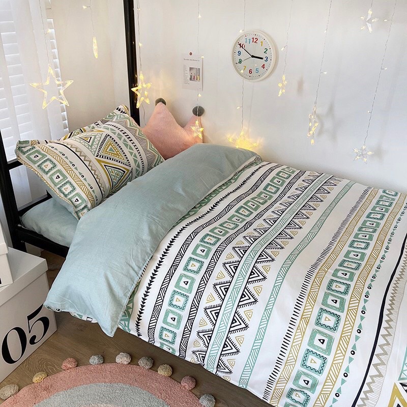 Bộ cotton poly hàn quốc Bo Decor 4 món đủ kích thước