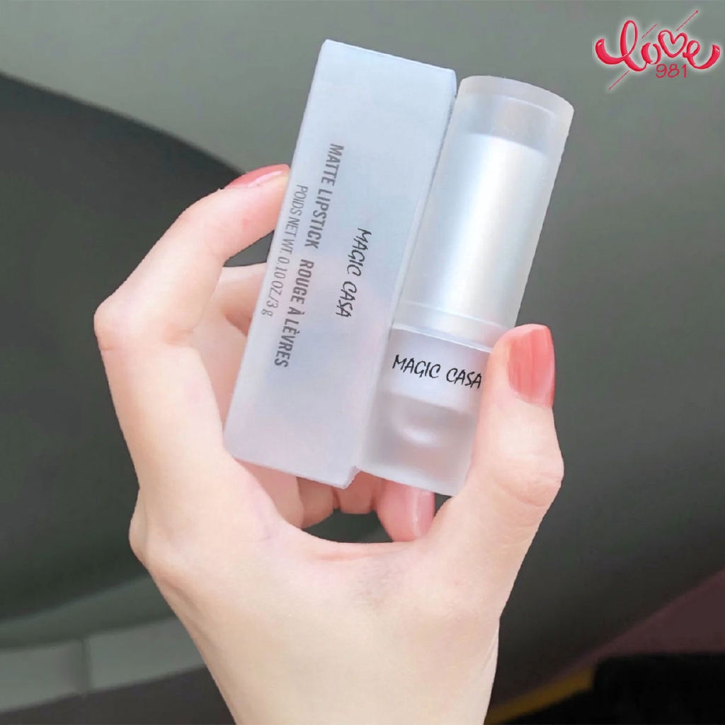 (Hàng Mới Về) Son Lì Lâu Trôi Chống Thấm Nước Chống Dính Thiết Kế Vỏ Hình Viên Đá Nhỏ Xinh Xắn | BigBuy360 - bigbuy360.vn