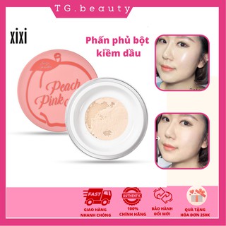 Phủ bột kiềm dầu Xixi quả đào Peach pink cute