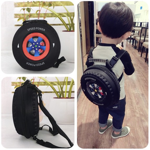 Ba Lô Hình Bánh Xe Cho Bé