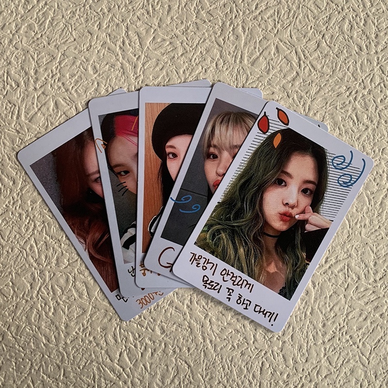 Set 5 thẻ ảnh lomo hình nhóm nhạc Kpop ITZY Crazy đáng yêu