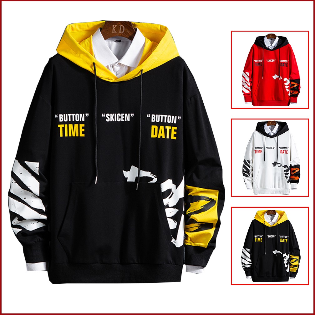 Áo Hoodies Nỉ Nam Thu Đông DATE TIME Có Mũ Trùm Đầu Thời Trang Hàn Quốc MENFASHION1989 AO TOP NAM 121