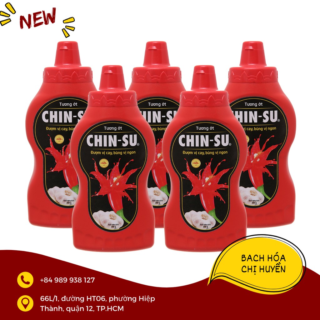 Tương ớt Chinsu chai 250g - Đượm vị cay, bùng vị ngon
