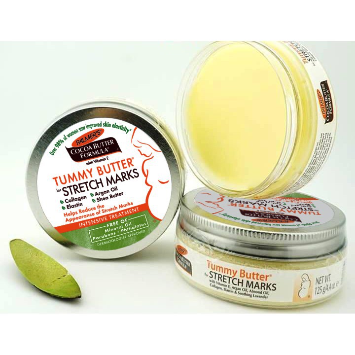 Palmer's Kem Bơ đậm đặc tăng cường ngăn ngừa hỗ trợ điều trị rạn da Tummy Butter Stretch Marks 125g chính hãng USA