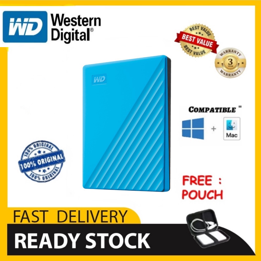 Bao Da Hộ Chiếu Ultra 500GB / 1TB / 2TB Usb3. WD My Passport Ultra 500GB / 1TB / 2TB Túi Đựng Ổ Đĩa Di Động + 0 Túi Đựng Miễn Phí
