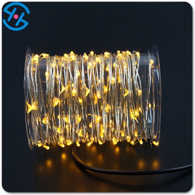 Đèn trang trí Đom Đóm 10m 100 bóng fairy light chạy pin giá rẻ