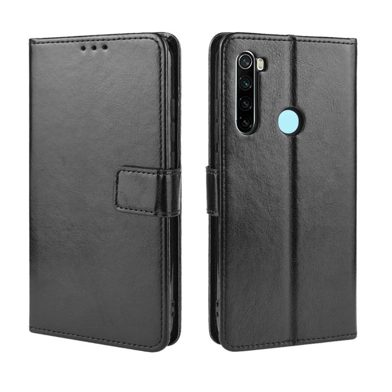 Bao da điện thoại màu trơn thanh lịch cho Xiaomi Redmi Note 8 Pro Note8 8Pro