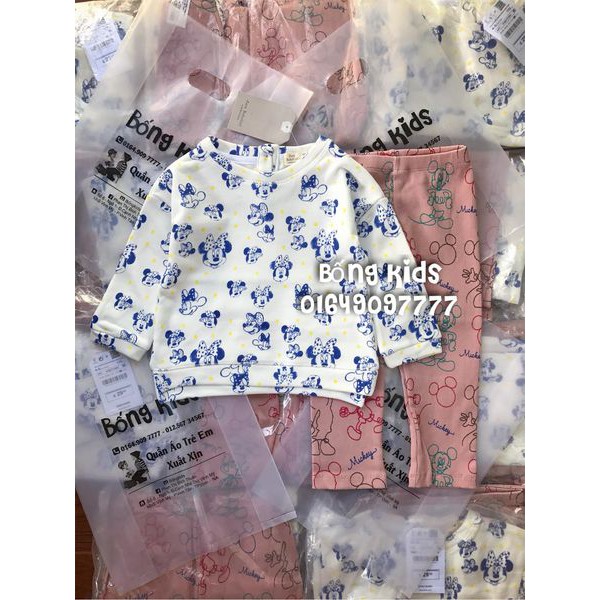 Bộ Nỉ Bé Gái Minnie Mouse