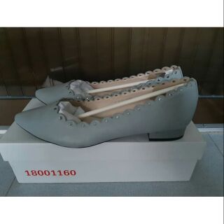 Giày búp bê Juno mũi nhọn viền sóng size 38