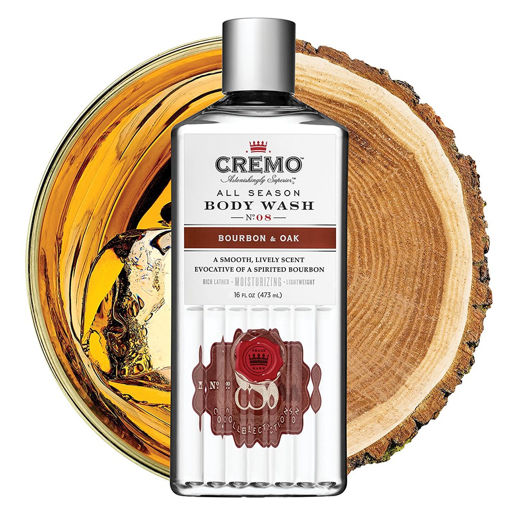 [Hàng Xịn] Sữa Tắm Cremo All Season Body Wash Bourbon &amp; Oak 473ML