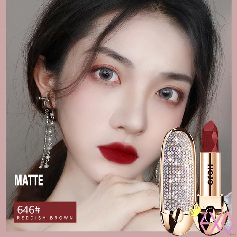 [Hàng mới về] Son thỏi lì lâu trôi HOJO với thiết kế vỏ lấp lánh thời trang cho phái đẹp | BigBuy360 - bigbuy360.vn