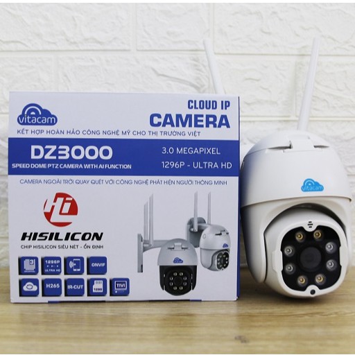 Camera PTZ VITACAM DZ3000 - 3.0Mpx độ phân giải 1296P Ultra HD siêu nét