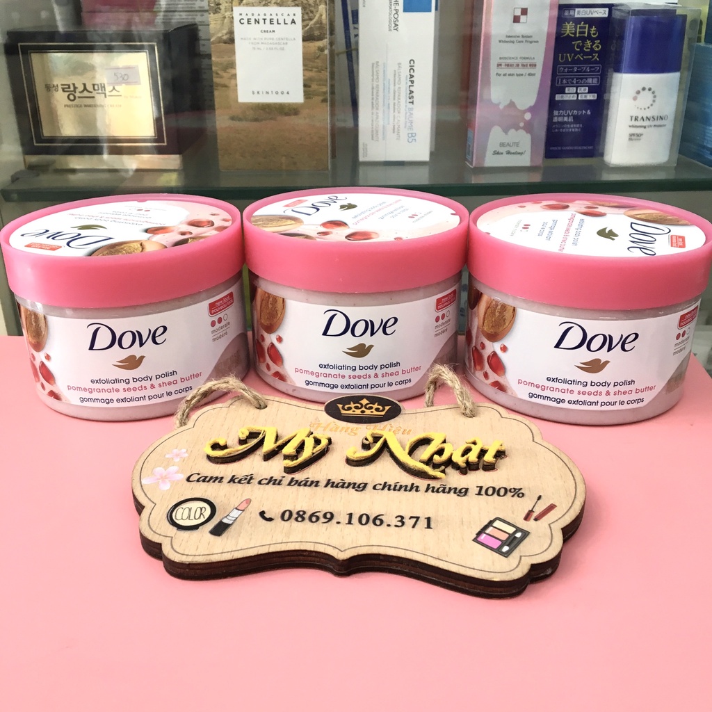 Tẩy tế bào chết toàn thân Dove Exfoliating body polish 298ml  hàng Mỹ