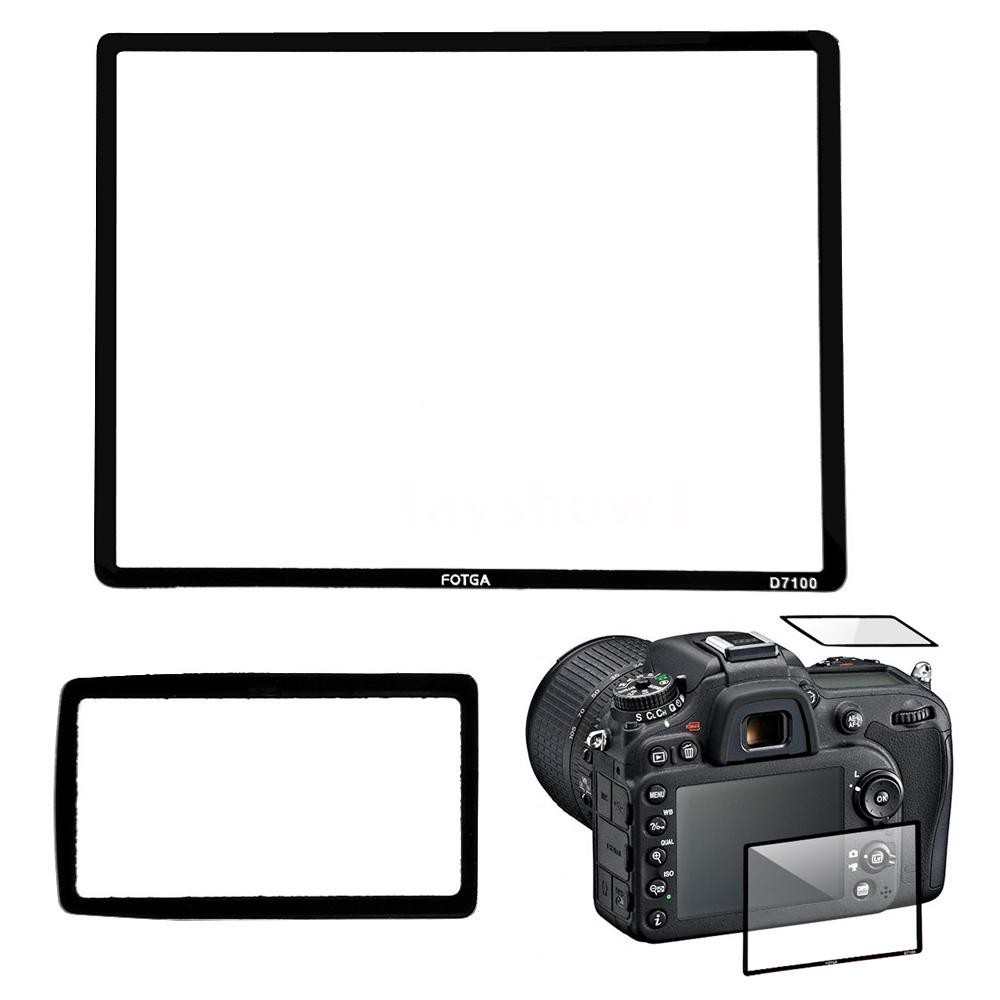Set 2 miếng dán kính quang học bảo vệ màn hình LCD chuyên nghiệp cho máy ảnh Nikon D7100 DSLR